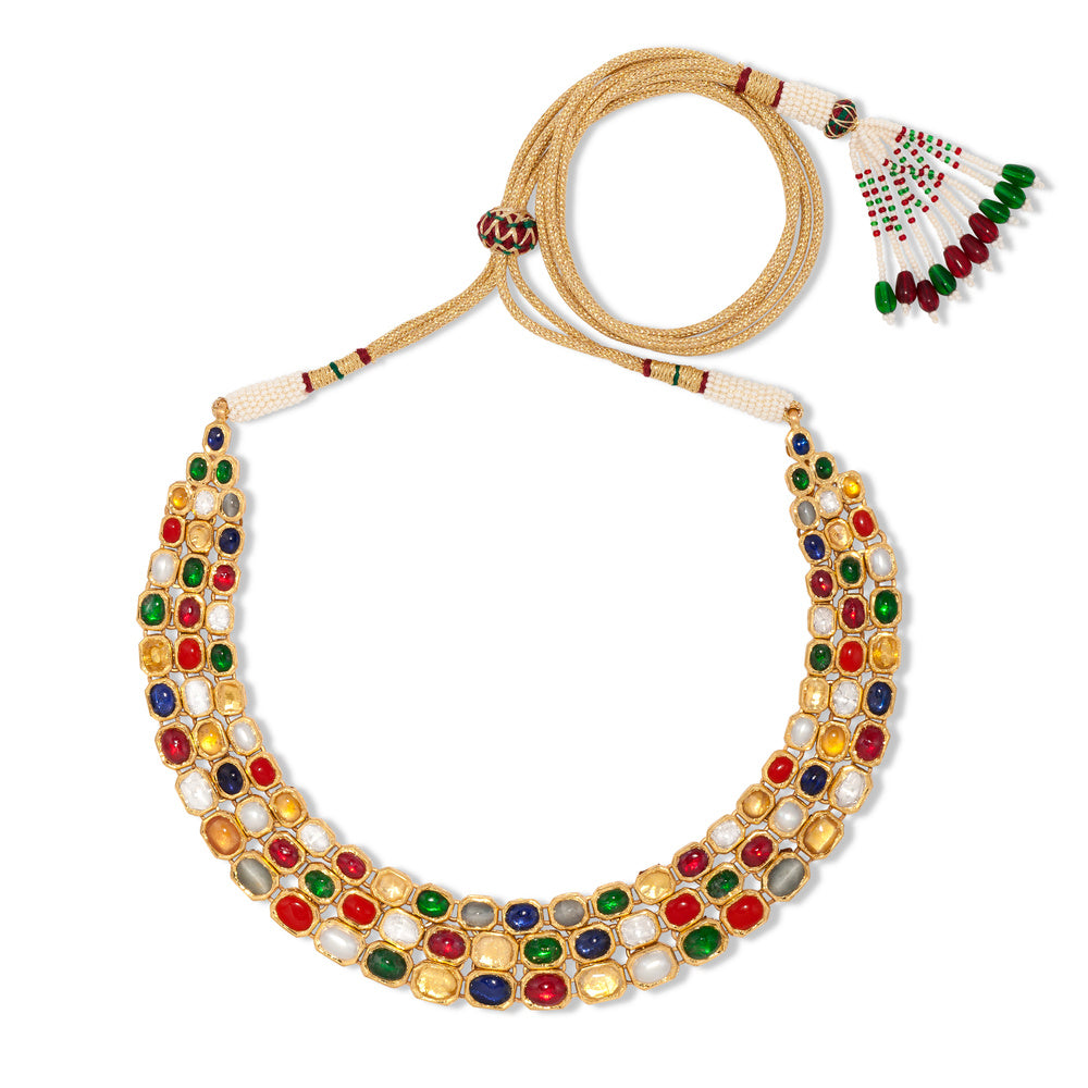 Contemporary Navagraha Necklace Set Devam