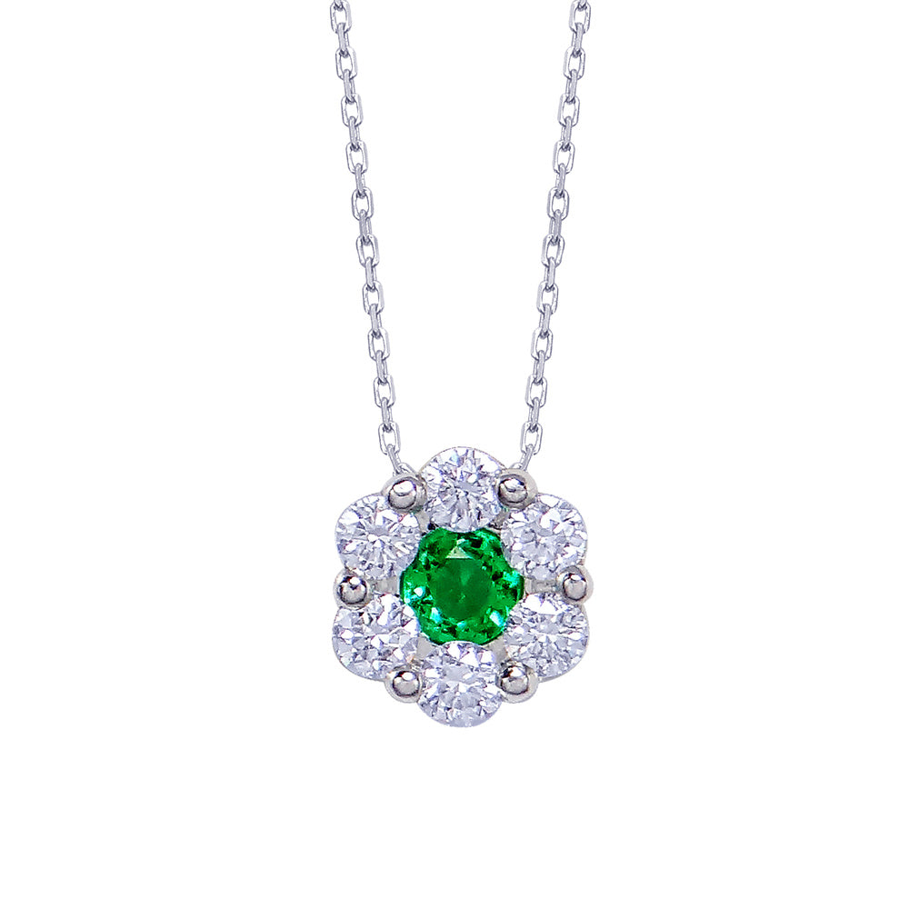Gentle Flower Emerald Necklace Devam