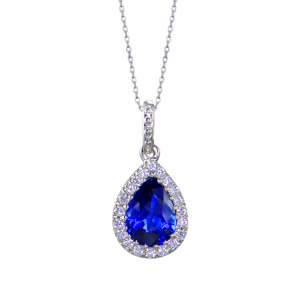 Sapphire Diamond Pendant Devam