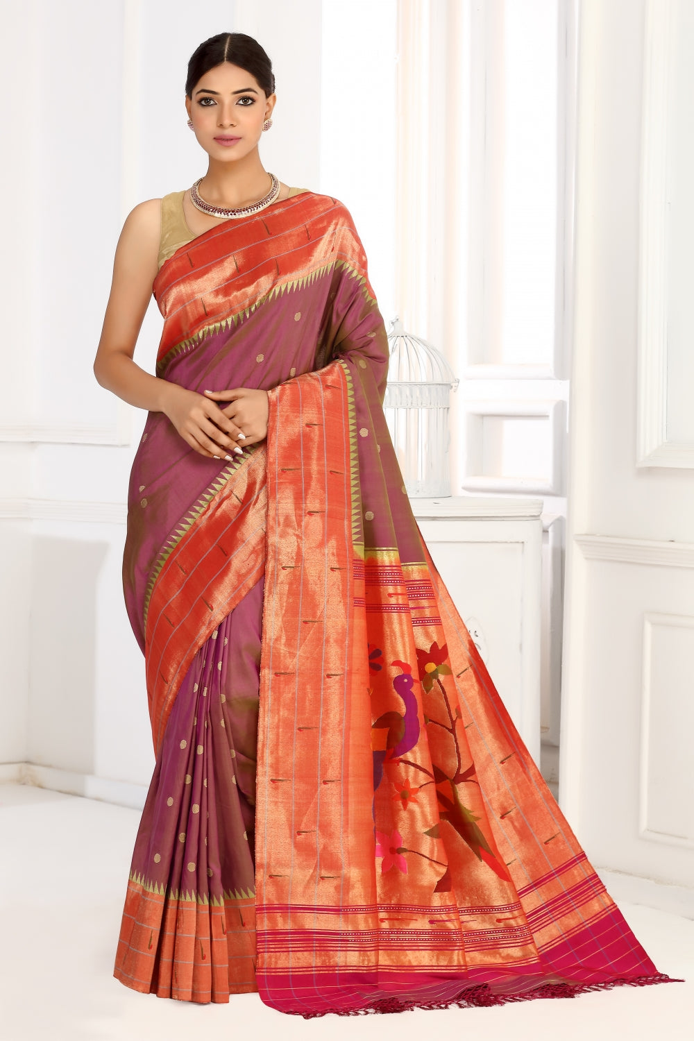 Purple, Peacocks & Paithani Devam