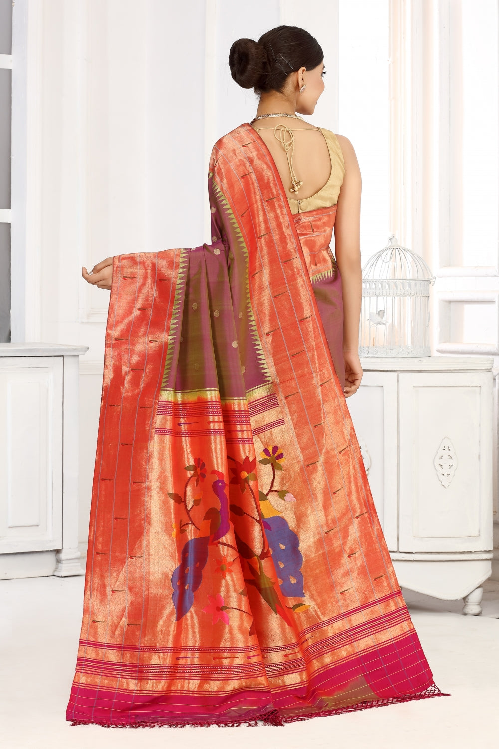 Purple, Peacocks & Paithani Devam