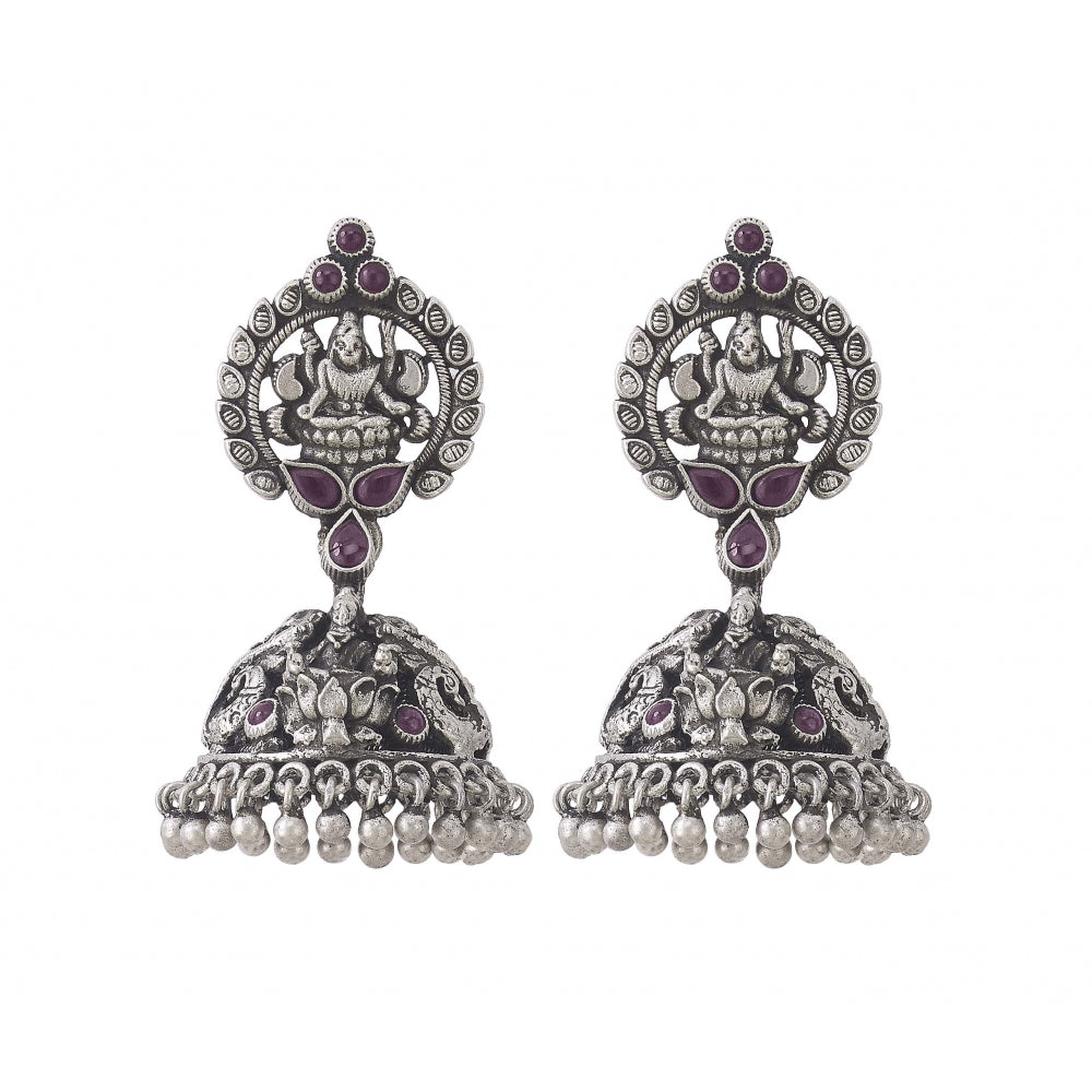 Handcrafted Silver Earrings With Peacock Motifs Devam