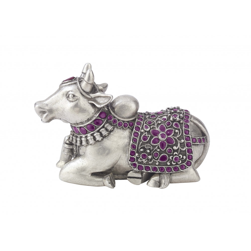Sterling Silver Nandi Statue Devam