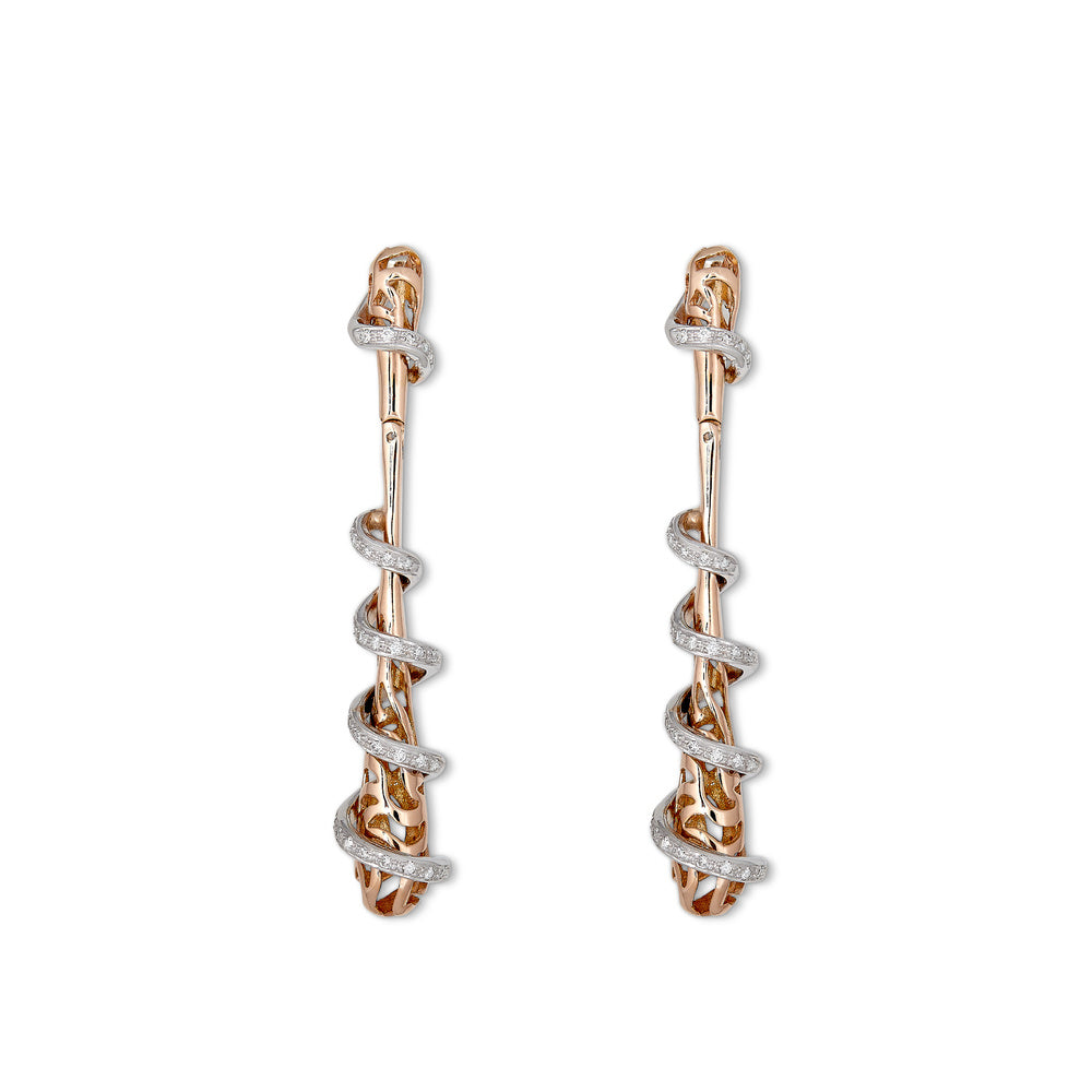 Ribbon Fountain Dangle Earrings Devam